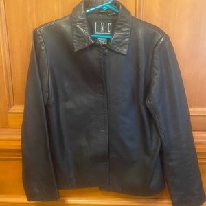 INC international concepts 100% leather jacket